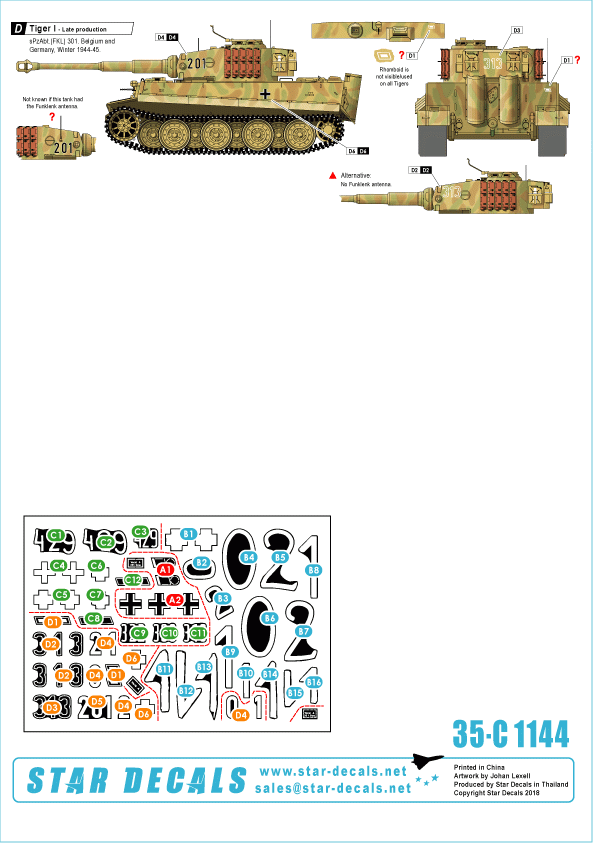 Star Decals 35-C1144 German Funklenk (Fkl) Panzers #2.1/35 – immagine 2