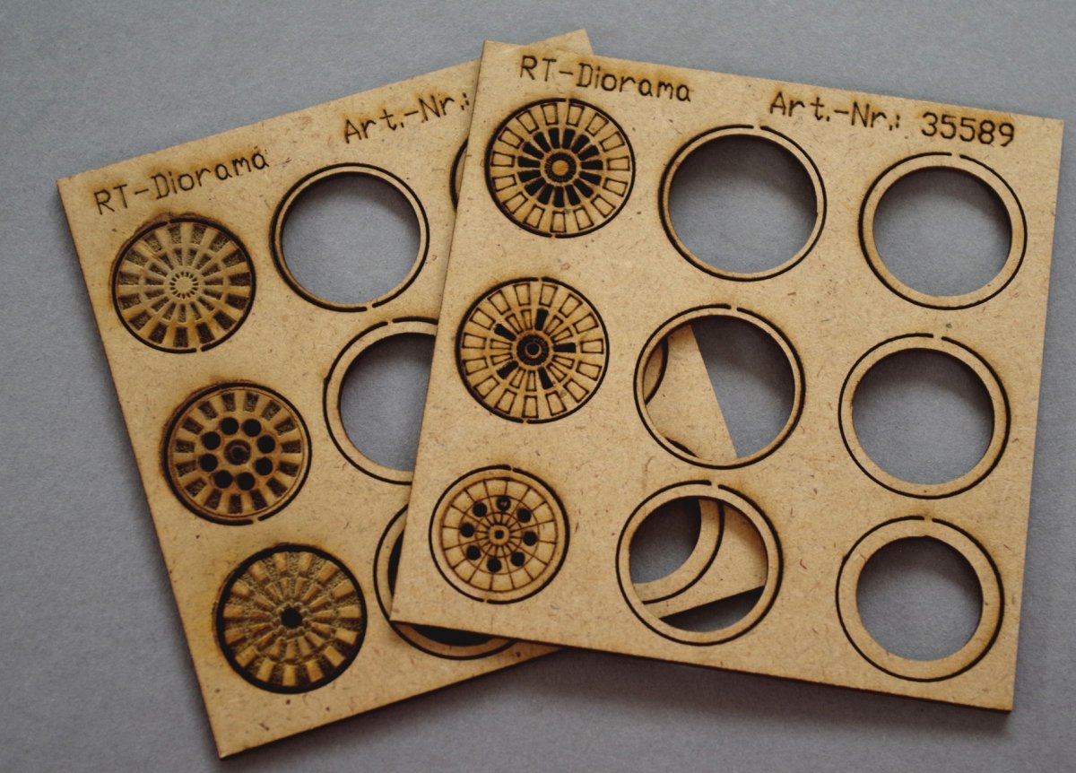 RT-Diorama 35589 Round manhole cover 1/35 – zdjęcie 2