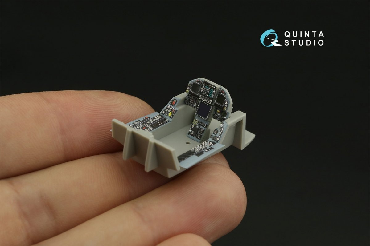 Quinta Studio QD48278 F/A-18А++ 3D-Printed &amp;amp; coloured Interior on decal paper (HobbyBoss) 1/48 – Bild 9