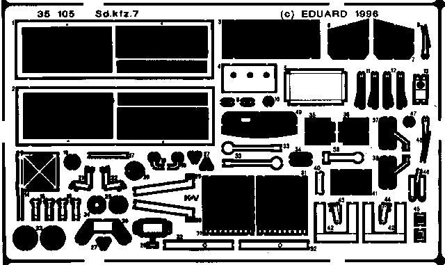 Eduard 35105 Sd. Kfz.7 1/35 Tamiya – image 2