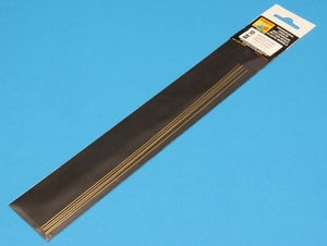 Aber BR10 Pręty mosiężne Ø 1,0mm długość 245mm x 5 szt. / Brass round rods Ø 1,0mm length 245mm x 5 pcs. – Bild 2