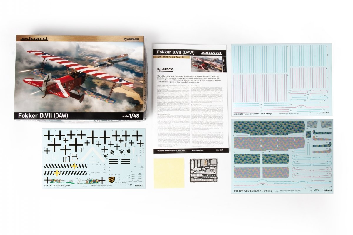 Eduard 8136 Fokker D.VII (OAW) ProfiPACK edition 1/48 – immagine 3