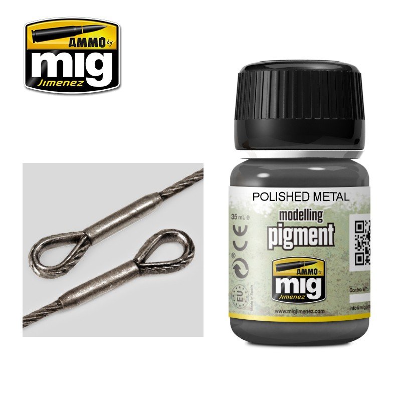 AMMO of Mig Jimenez 3021 POLISHED METAL 35ml