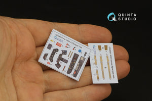 Quinta Studio QD48314 Fw 190A-3 3D-Printed &amp;amp; coloured Interior on decal paper (Tamiya) 1/48 – imagen 4