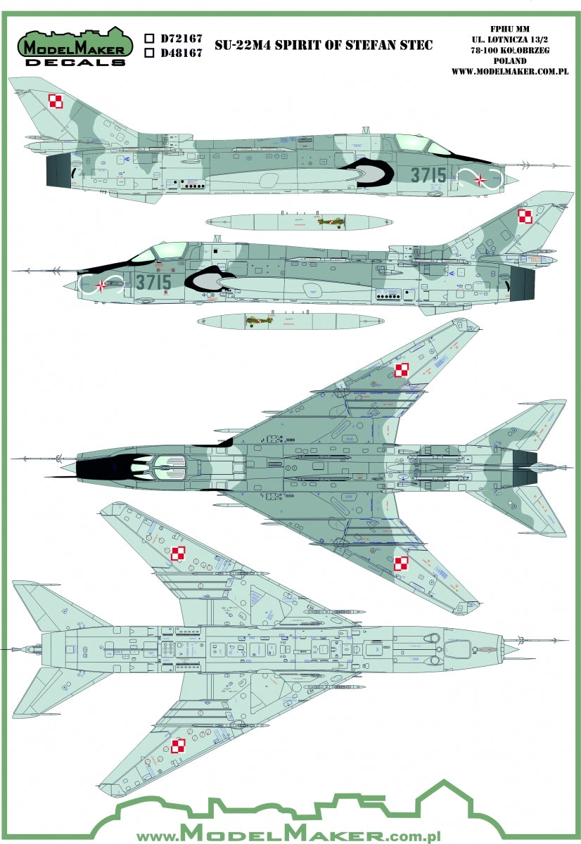 ModelMaker Decals D48167 Su-22M4 Spirit of Stefan Stec 1/48