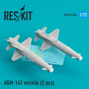 RESKIT RS72-0145 AGM-142 MISSILES (2PCS) 1/72
