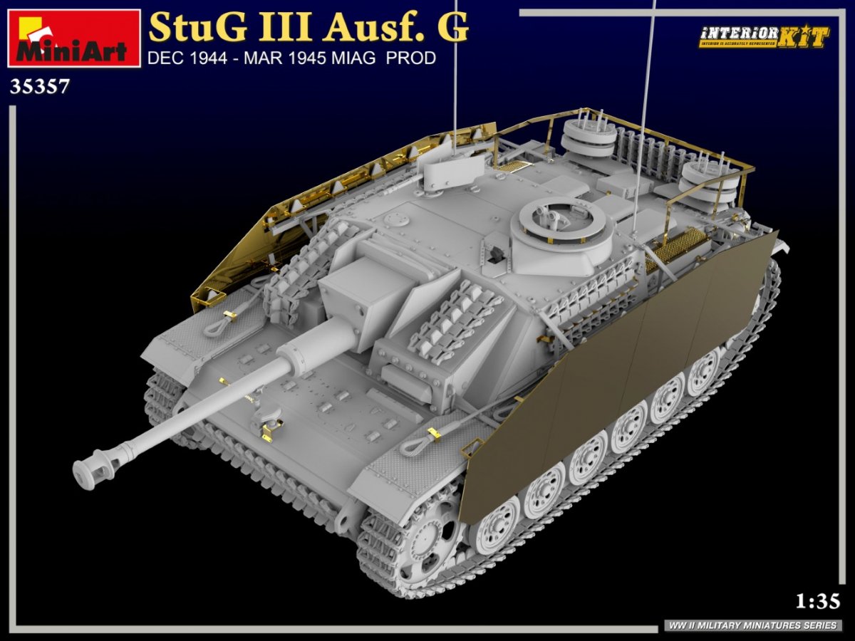 MiniArt 35357 StuG III Ausf. G DÉC. 1944 – MARS 1945 MIAG PROD. KIT D&amp;#39;INTÉRIEUR 1/35 – image 3