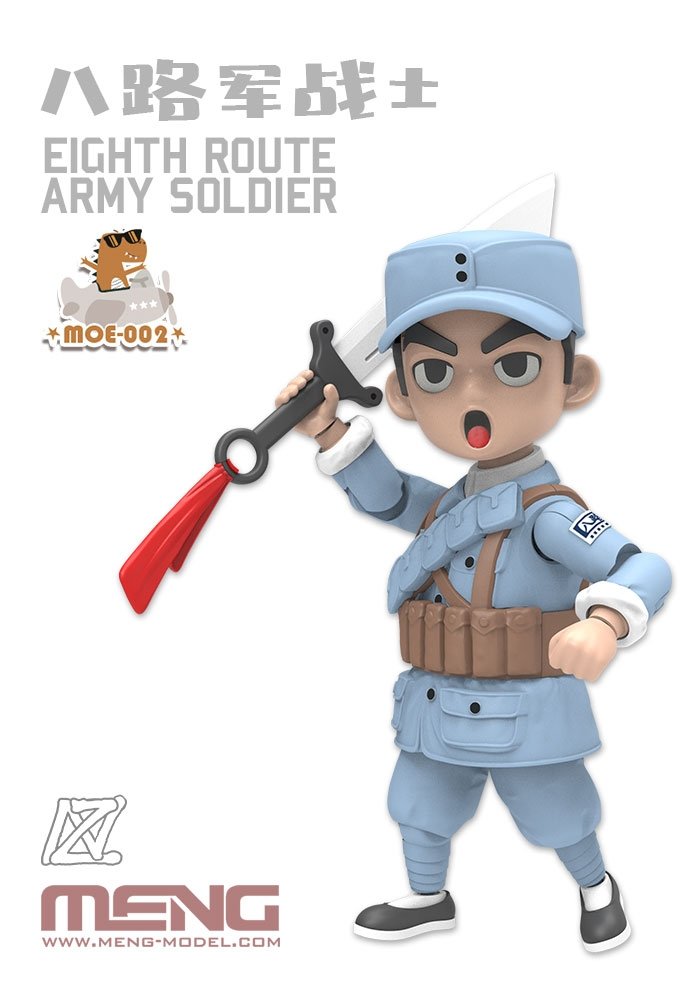 Meng Model MOE-002 Eighth Route Army Soldier 100mm – immagine 2