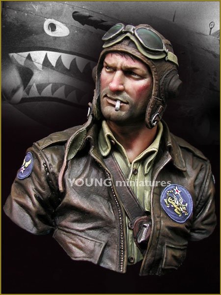 Young Miniatures YM1843 TIGRES VOLANTS 1942 1/10