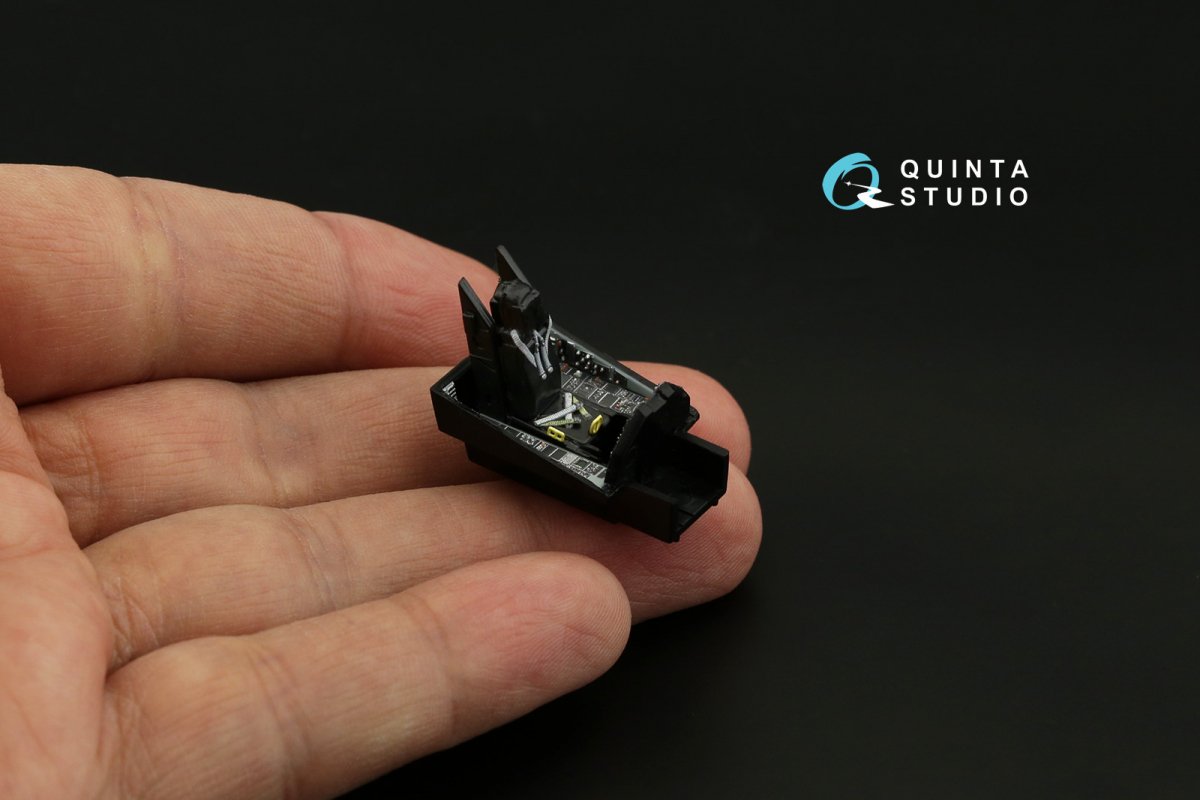Quinta Studio QD72067 F-117A 3D-Printed &amp;amp; coloured Interior on decal paper (Hasegawa) 1/72 – immagine 10