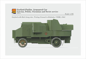 Copper State Models 35015 Garford-Putilov Armoured Car, Latvian, Polish, Ukrainian, Soviet Service 1/35 – zdjęcie 2