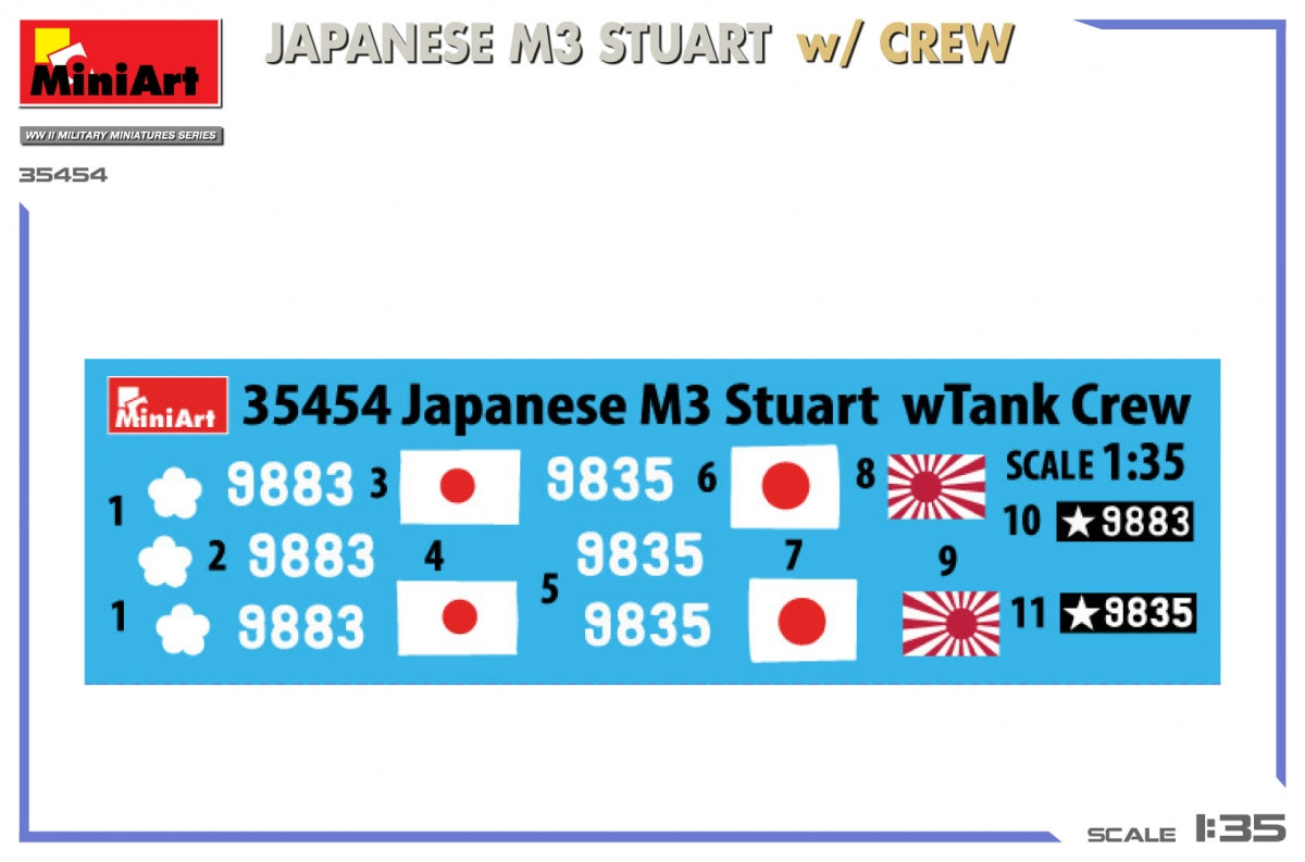 Miniart 35454 JAPANESE M3 STUART w/CREW 1/35 – zdjęcie 2