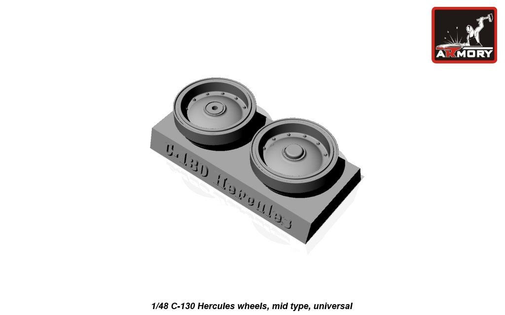 Armory Models AW48310 C-130 Hercules wheels, mid type 1/48 – imagen 6