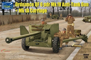 Riich Models RV35018 British Ordnance QF 6 pdr Mk IV Anti-Tank Gun and Mk 1a 1/35