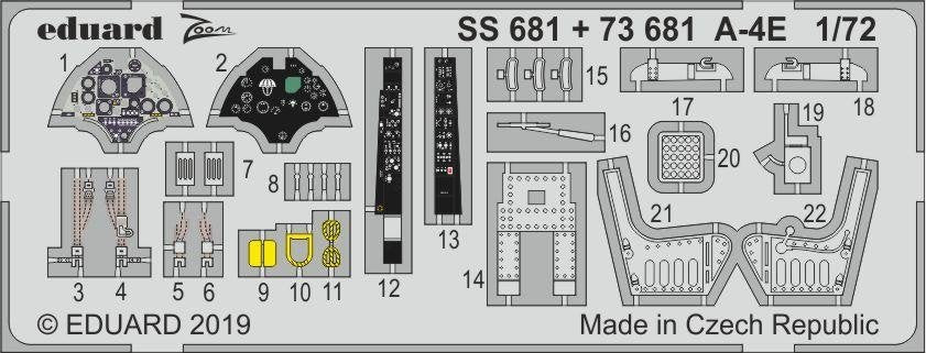 Eduard SS681 A-4E 1/72 HOBBY BOSS