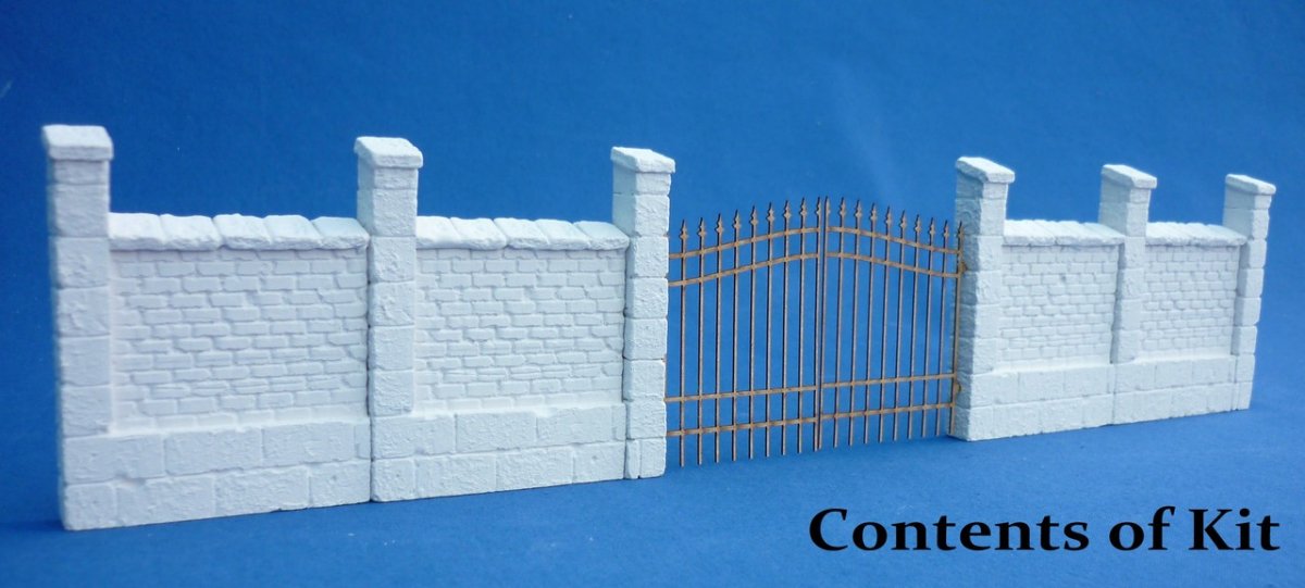 RT-Diorama 35230 Wrought iron fence with Brickwall 1/35 – image 2