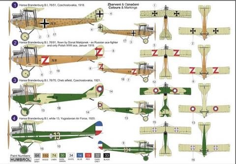AZmodel AZ7606 Hansa Brandenburg B.I seria 76 1/72 – imagen 2