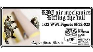 Copper State Models F32-023 RFC Air Mechanics lifting the tail 1/32