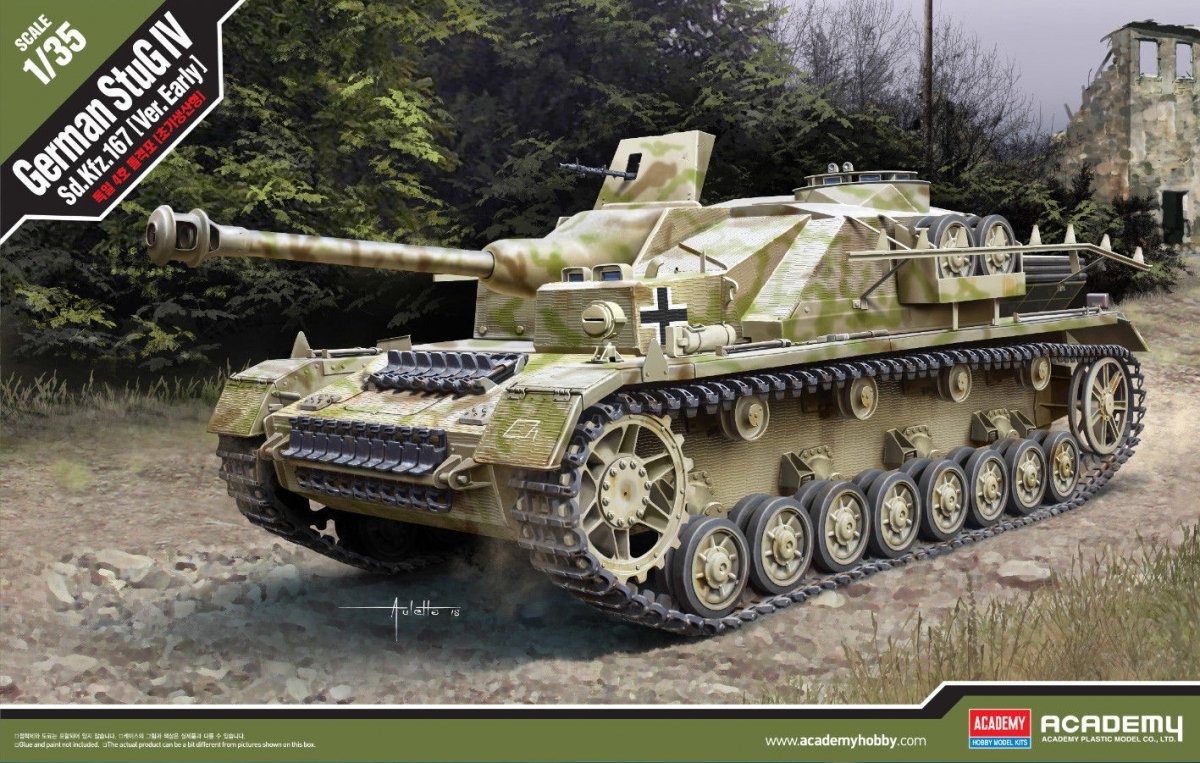 Maquette Academy 13522 StuG IV allemand Sd.Kfz.167 Ver.Early 1/35
