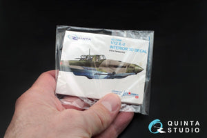 Quinta Studio QD72008 IL-2 Shturmovik 3D-Printed &amp;amp; coloured Interior on decal paper (for Tamiya kit) 1/72 – Bild 7