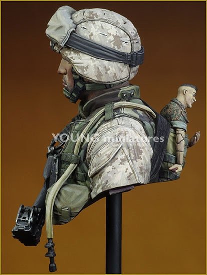 Young Miniatures YM1816 USMC Fallujah Iraq 2004 1/10 – immagine 2