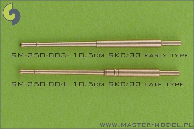 Master SM-350-003 German 10,5cm (4.1in) SKC/33 barrels - early type (16pcs) – immagine 4