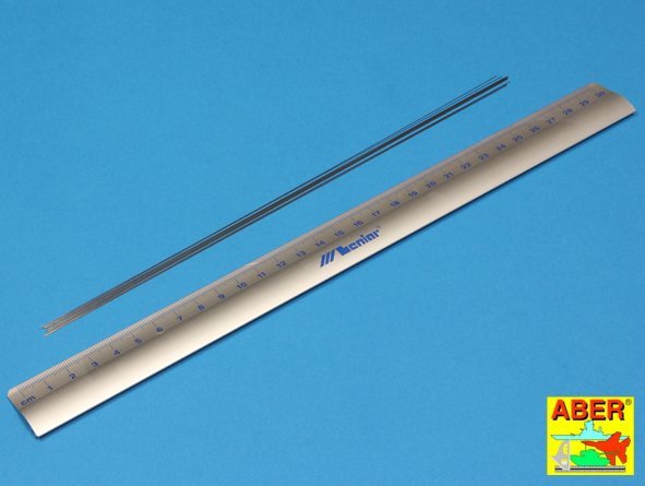 Aber SR03 Steel round rods 0,3mm length 250mm x12 pcs – immagine 2