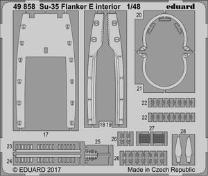 Intérieur du Su-35 Flanker E d&amp;#39;Eduard 49858 KITTY HAWK au 1/48 – image 2