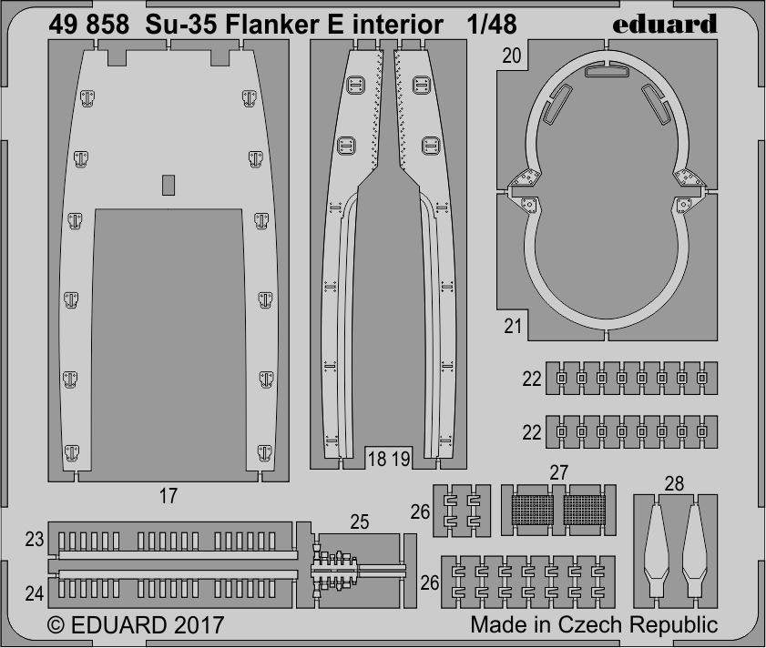 Intérieur du Su-35 Flanker E d&amp;#39;Eduard 49858 KITTY HAWK au 1/48 – image 2