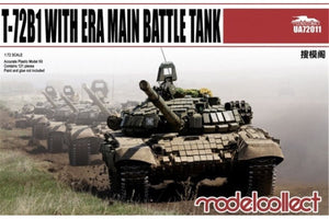 Modelcollect UA72011 T-72B1 with ERA Main Battle Tank 1/72