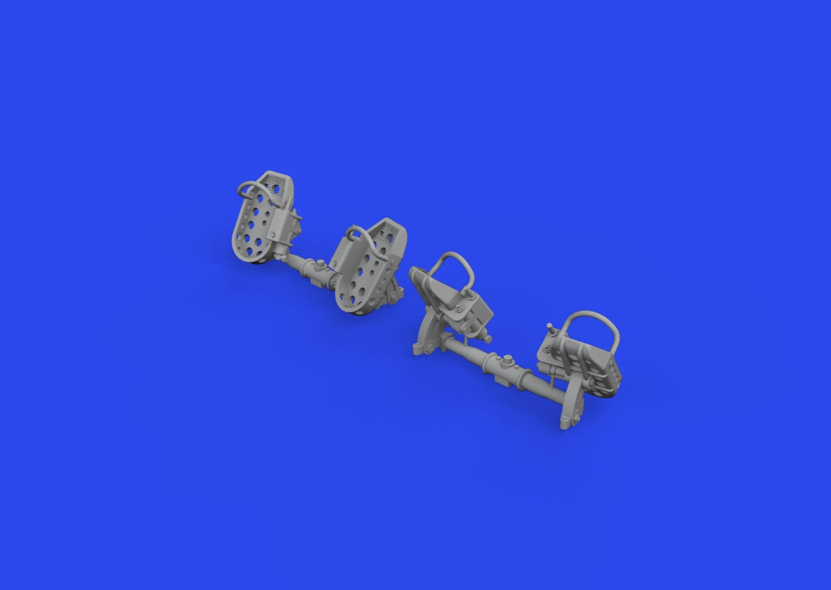 Eduard 648874 Bf 109E rudder pedals late PRINT 1/48 – immagine 2