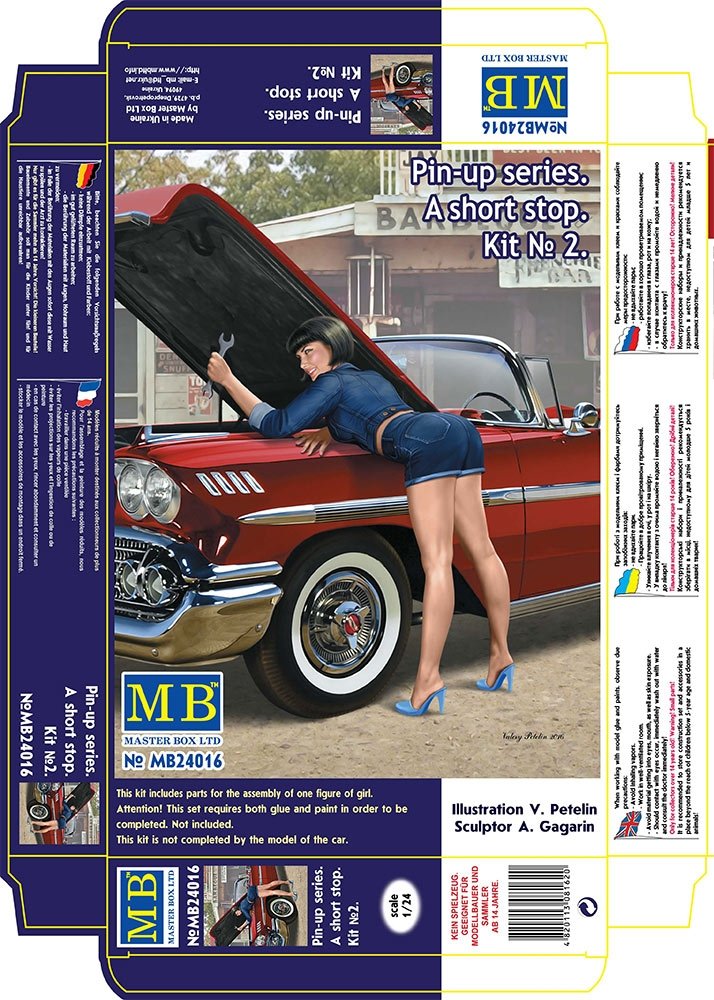 Master Box 24016 Pin-up series. &amp;quot;A short stop&amp;quot;. Kit No. 2 1/24 – imagen 3