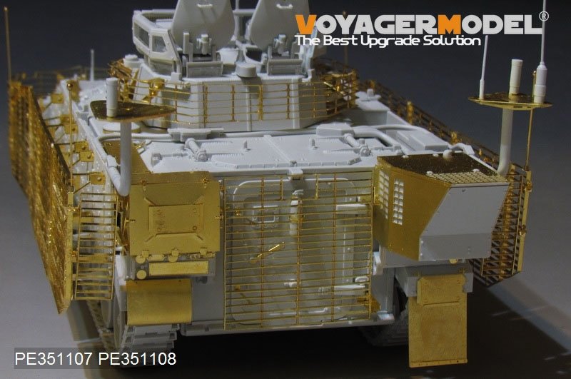 Voyager Model PE351108 Modern British FV510 Worrior TES(H) AIFV Slat Armour 2011 VER Upgrade Set（For MENG SS-017） 1/35 – Bild 3