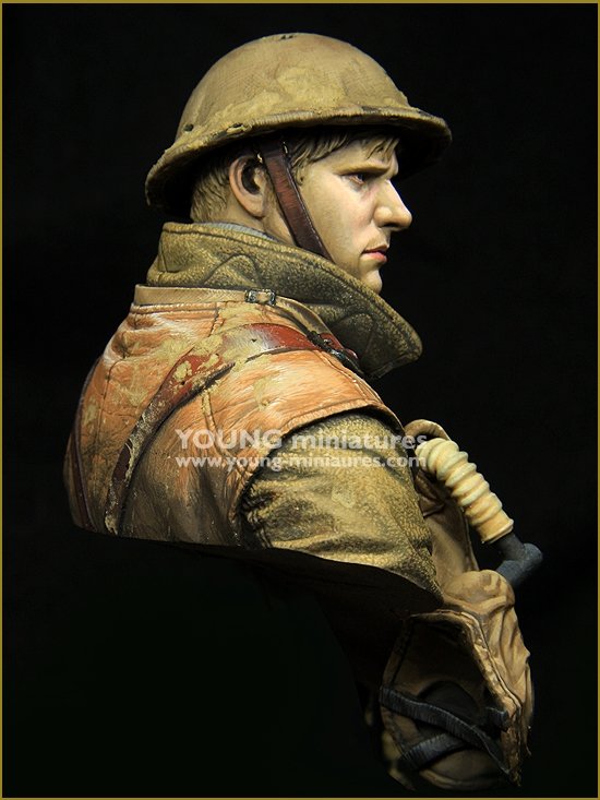 Young Miniatures YM1875 British LEWIS Gunner WWI 1/10 – Bild 7