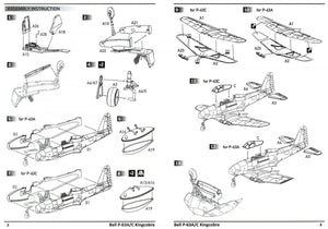 Dora Wings 14401 BELL P-63A P-63C KINGCOBRA Fighter DOUBLE KIT 1/144 – immagine 3