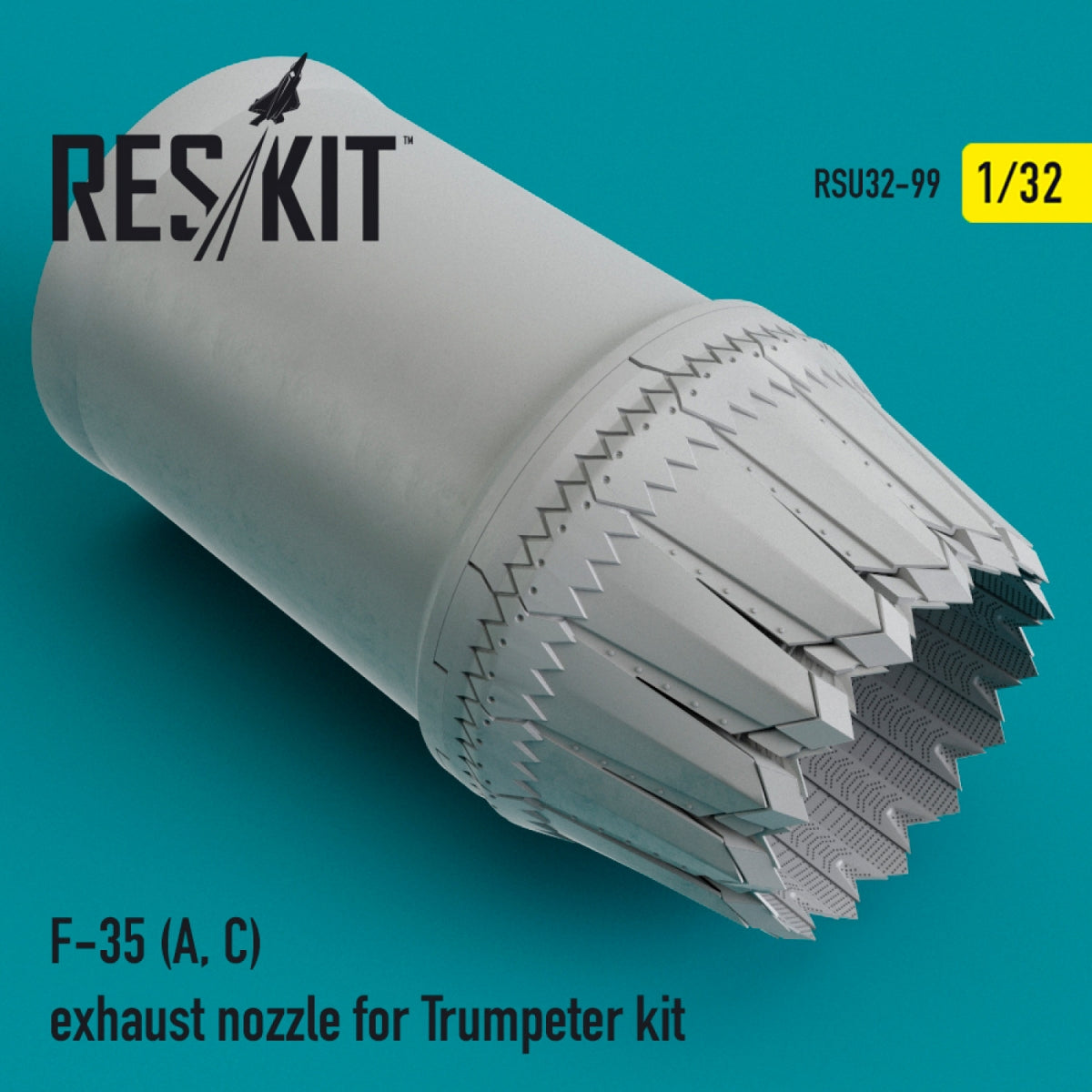 RESKIT RSU32-0099 F-35 (A, C) EXHAUST NOZZLE FOR TRUMPETER KIT 1/32 – Bild 2