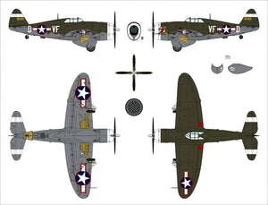 Dora Wings 48054 Republic P-47C Thunderbolt with Ferry Tank 1/48 – imagen 6