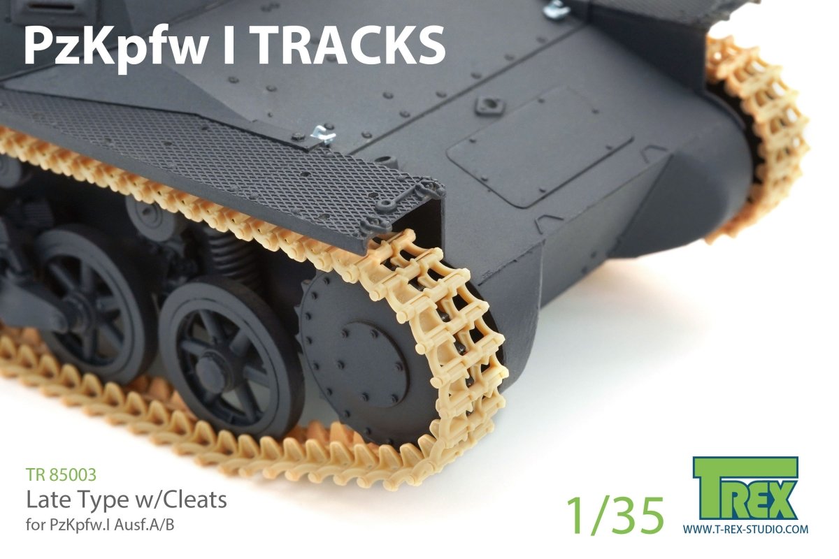 T-Rex Studio TR85003 PzKpfw I Tracks Late Type w/Cleats for Ausf.A/B 1/35 – immagine 2
