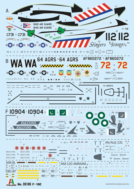 Italeri 35105 F-16C Fighting Falcon - WAR THUNDER 1/48 – Bild 7
