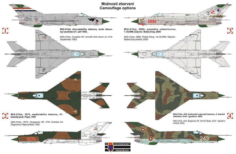 Kozavody Prostejov KPM0100 MiG-21 BIS Fishbed Partie I. (1/72) – image 2