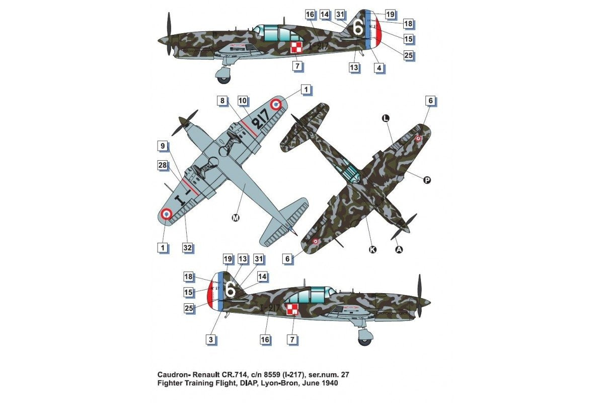 Dora Wings 48047 Caudron -Renault CR.714C.1 (early) 1/48 – immagine 6