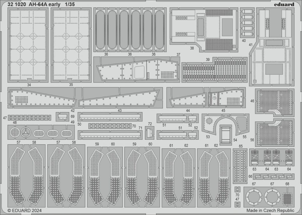 Eduard 321020 AH-64A early TRUMPETER 1/35
