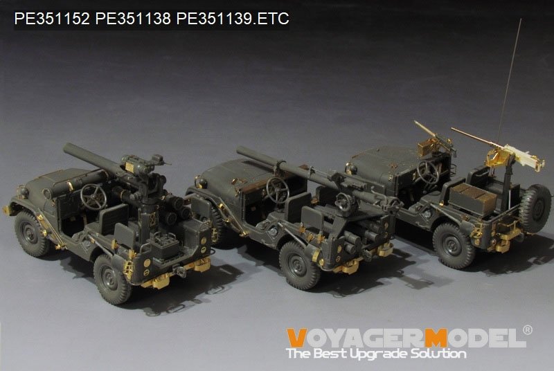 Voyager Model PE351152 IDF 1/4 TON 4X4 M38A1/CJ-5 TOW upgrade set (For AFV AF35S97) 1/35 – immagine 3