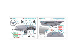 Intérieur coloré imprimé en 3D sur papier décalcomanie (Hasegawa) Quinta Studio QD24017 Nissan Skyline GT-R R32 1/24 – image 2