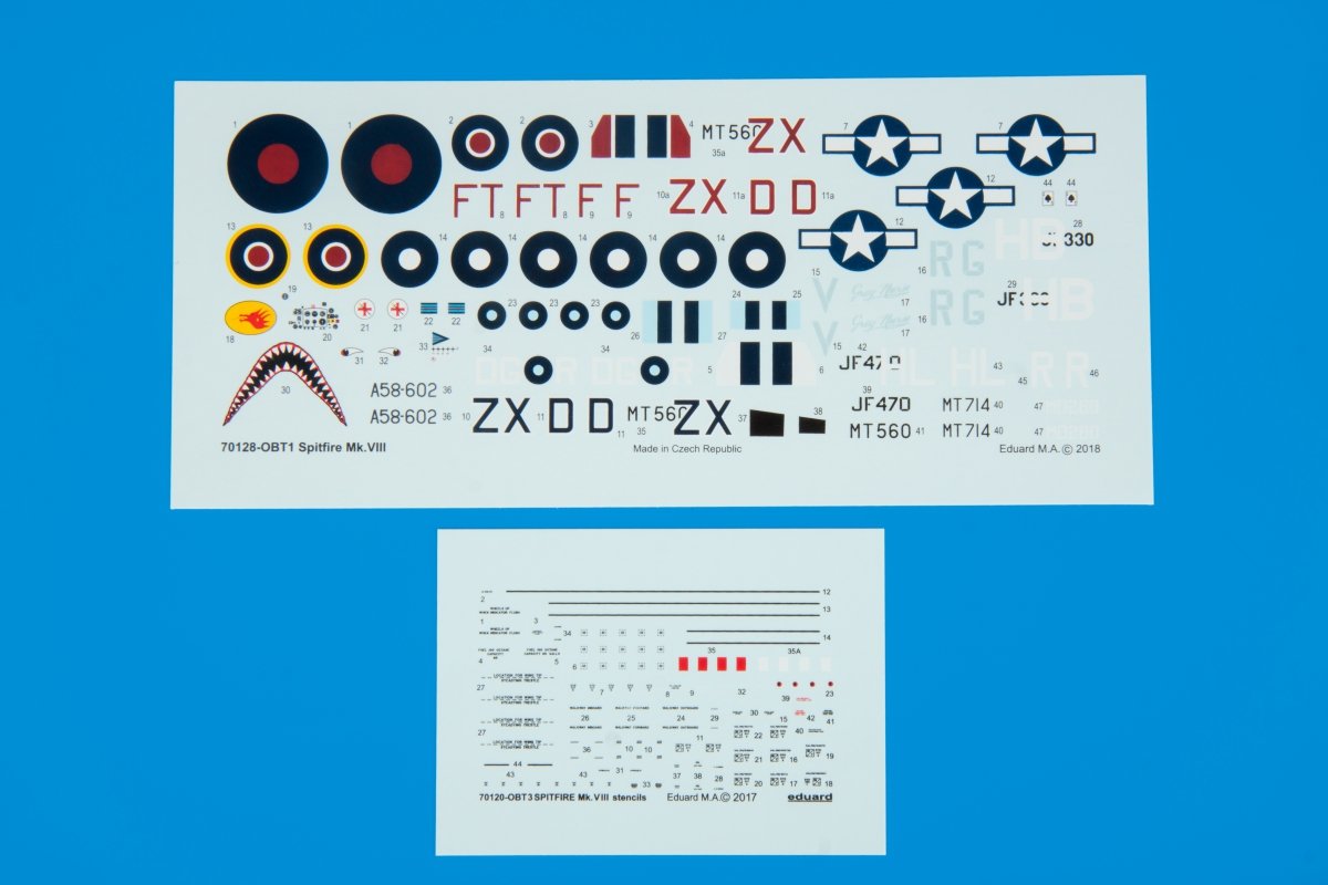 Eduard 70128 Spitfire Mk.VIII 1/72 – immagine 10