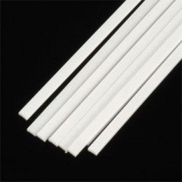 Plastruct 90724 PRĘT 0.5 X 2.1 X 250 (Styrene White) / 10 szt.