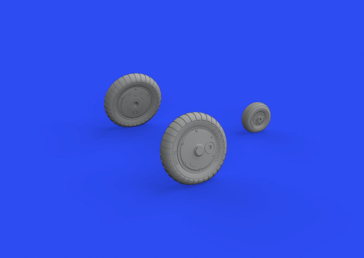 Eduard 632183 Bf 109G-4 wheels REVELL 1/32 – immagine 2