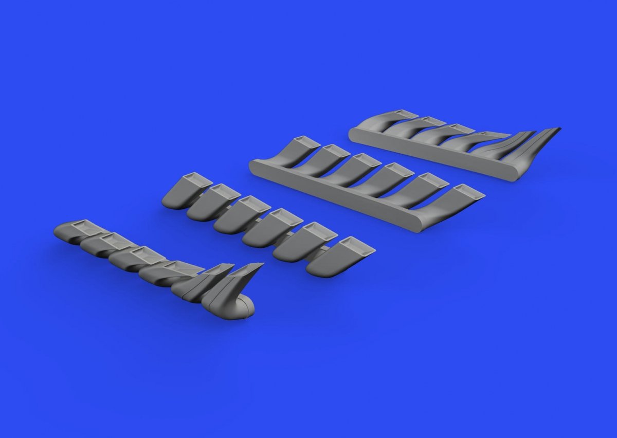 Eduard 648607 Bf 110C/ D/E exhaust stacks for Eduard 1/48 – zdjęcie 3