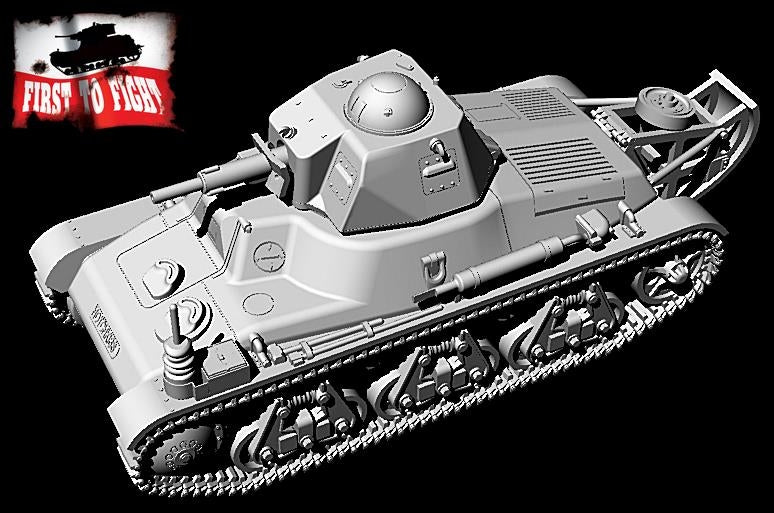 First To Fight PL104 Francuski Czołg Dowodzenia Hotchkiss H35 Z Armatą 37mm SA38 1/72 – zdjęcie 2