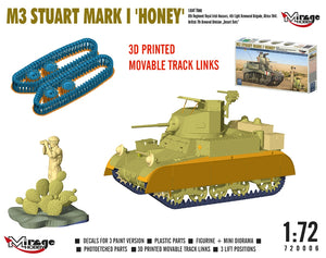 Mirage Hobby 720006 M3 Stuart Mk.I Honey Light Tank 1/72 – zdjęcie 4